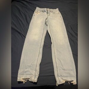 American Eagle Outfitters Light Blue Straight Leg Jeans